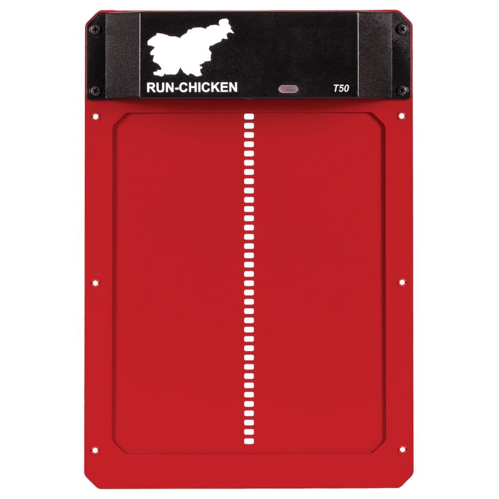 Red RUN-CHICKEN T50 coop door